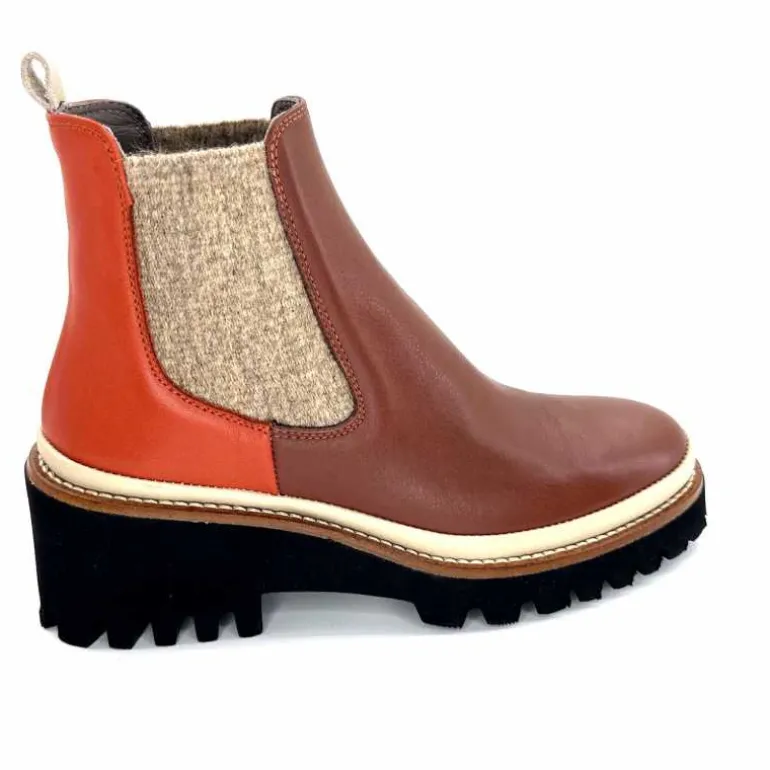 bottines_lgres_xsa__cuir_marron_rouge_23.webp XSA Bottines Légères 9176 Cuir Rouge Marron Flash Sale