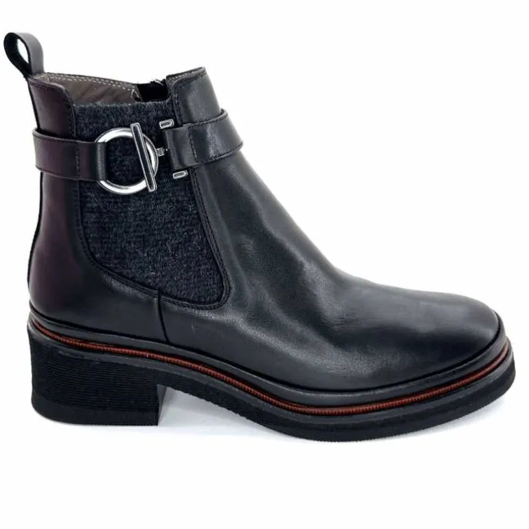 XSA Bottines Légères 0180 Cuir Noir Discount