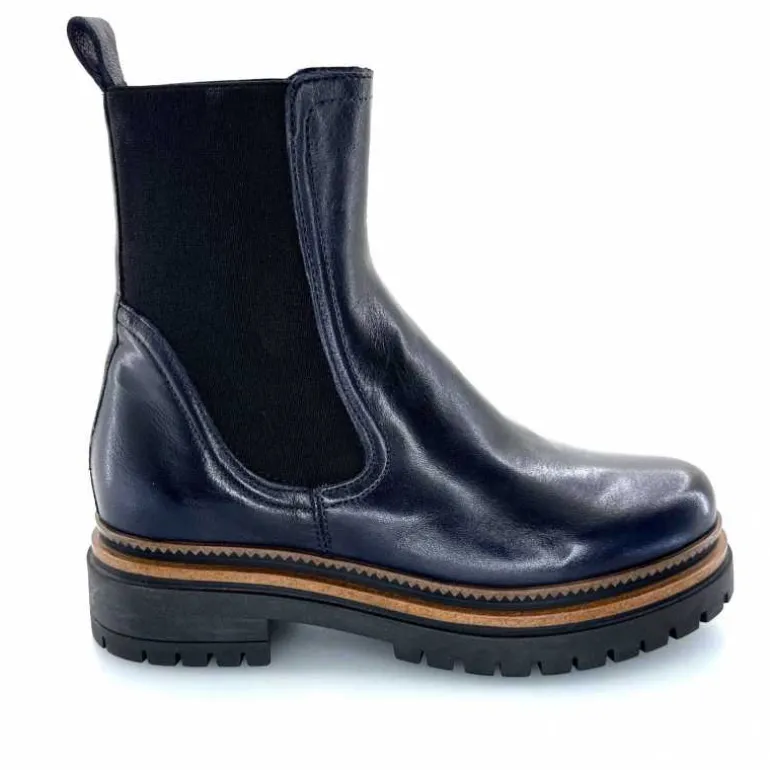Mjus Bottines T60204 101 Cuir Bleu Foncé Marine Hot