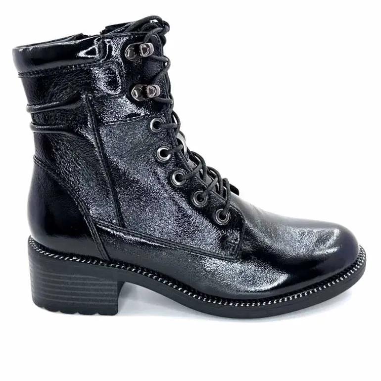 Regarde Le Ciel Bottines Emily Cuir Vernis Noir Hot