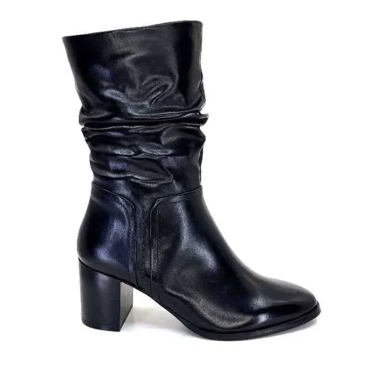 Regarde Le Ciel Bottines Johan 11 Cuir Noir Sale