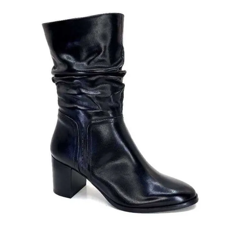 Regarde Le Ciel Bottines Johan 11 Cuir Noir Sale
