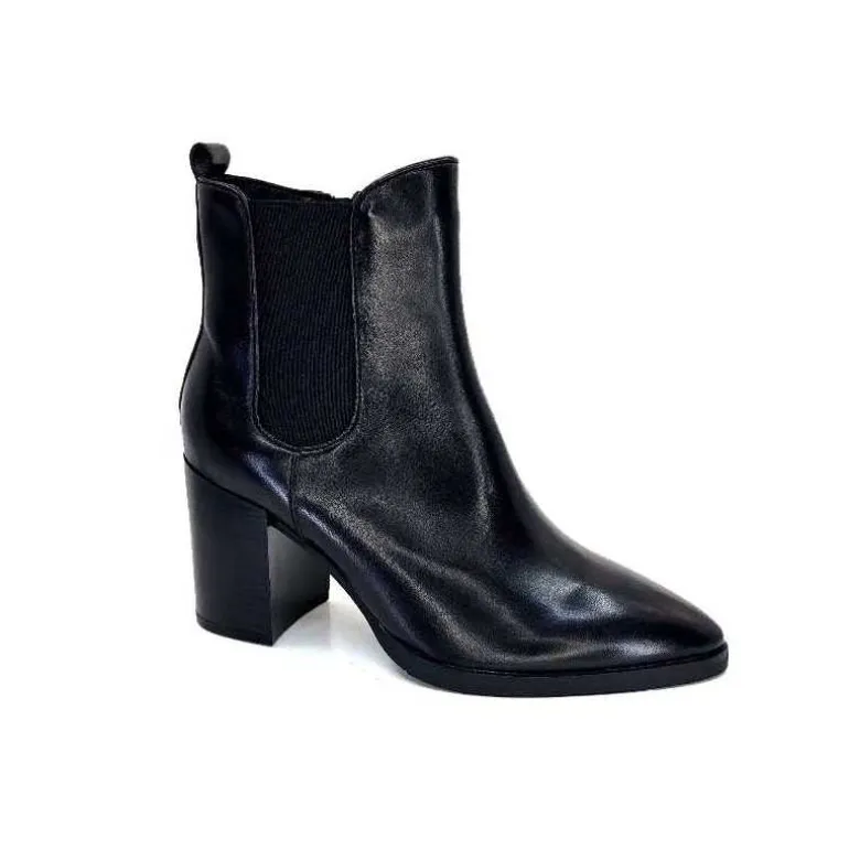 Regarde Le Ciel Bottines Marge 02 Cuir Noir Outlet