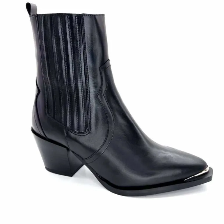 Dansi Bottines Santiags 7192 Cuir Noir Best