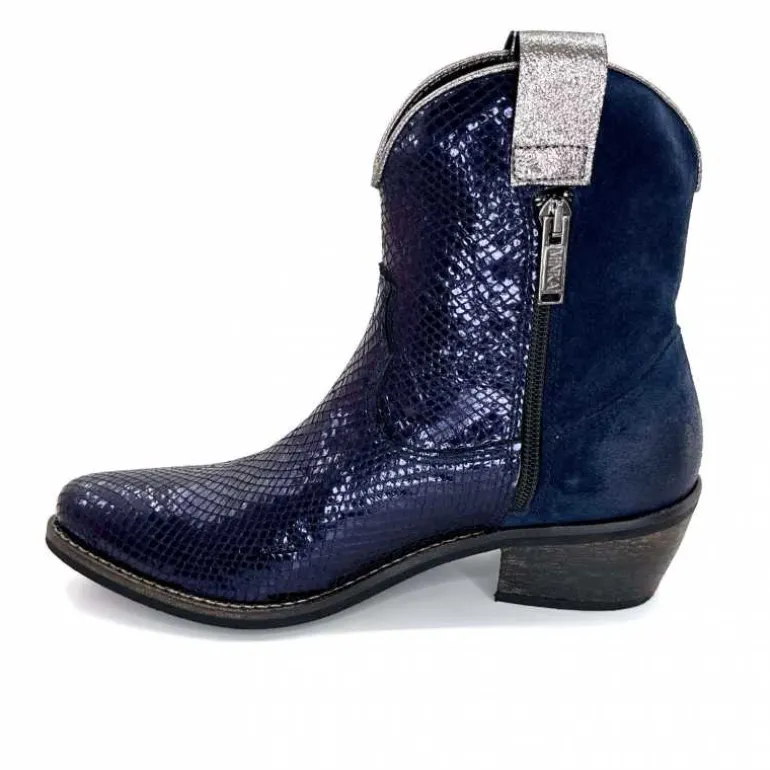 bottines_santiags_minka_heidie_cuir_mtal_ampamp_daim_marine_12.webp Minka Bottines Santiags Heidie Cuir Métal & Daim Marine Flash Sale