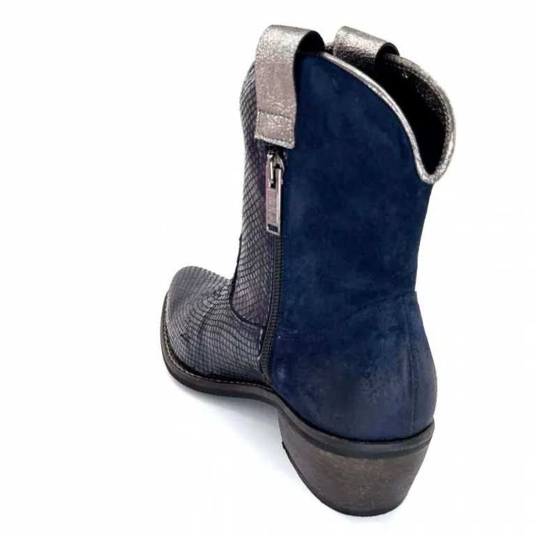 bottines_santiags_minka_heidie_cuir_mtal_ampamp_daim_marine_16.webp Minka Bottines Santiags Heidie Cuir Métal & Daim Marine Flash Sale