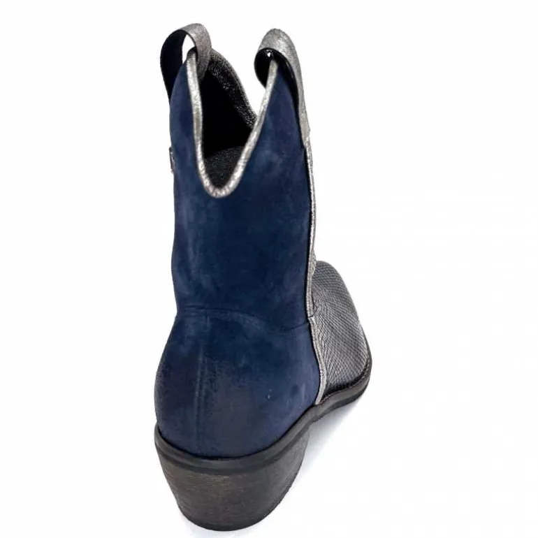 bottines_santiags_minka_heidie_cuir_mtal_ampamp_daim_marine_19.webp Minka Bottines Santiags Heidie Cuir Métal & Daim Marine Flash Sale