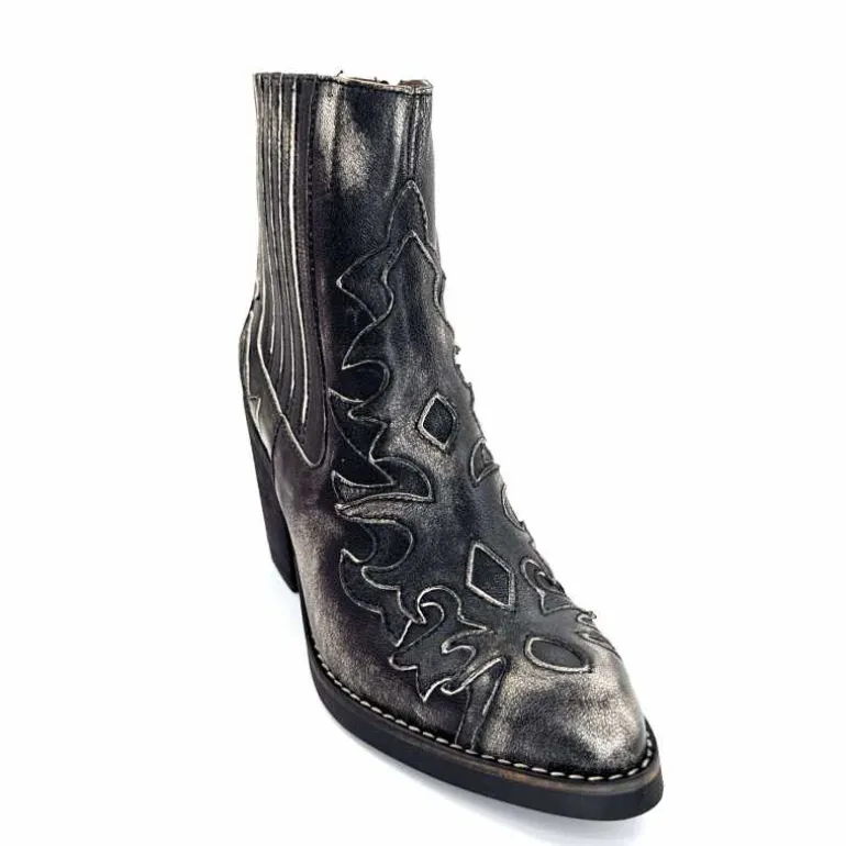 bottines_santiags_minka_horlene_cuir_gris_4.webp Minka Bottines Santiags Horlene Cuir Gris GrisFoncé Store