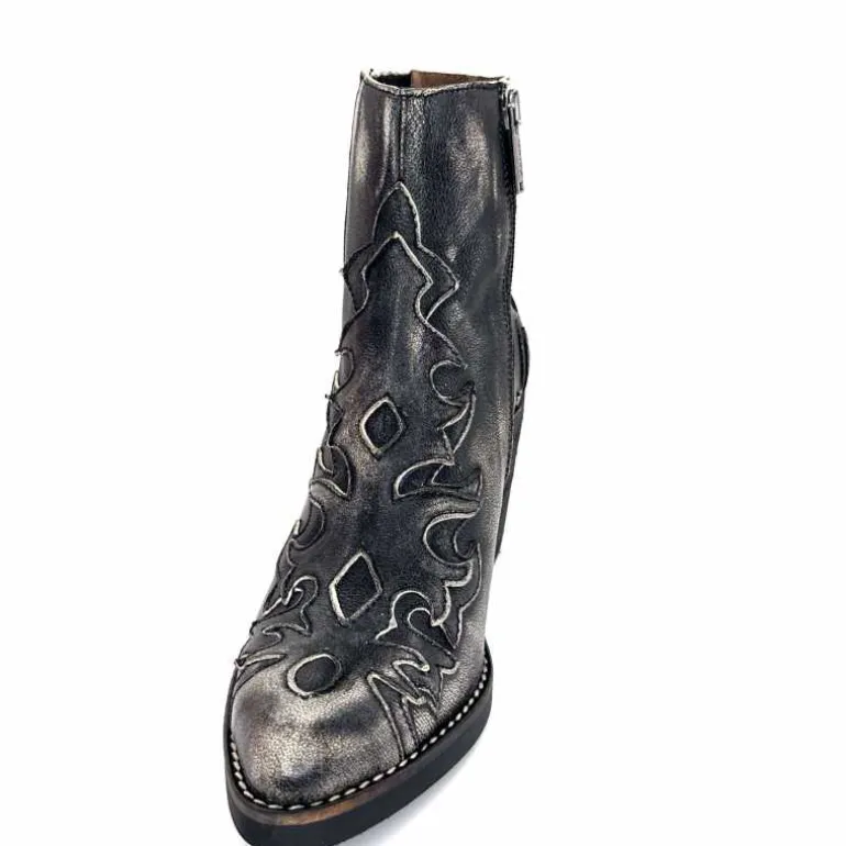 bottines_santiags_minka_horlene_cuir_gris_7.webp Minka Bottines Santiags Horlene Cuir Gris GrisFoncé Store