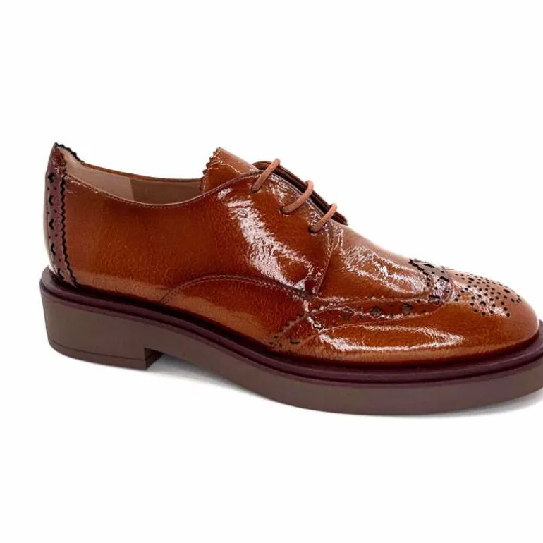 Hispanitas Derbies Hi 243519 Brookly Cuir Vernis Marron Shop