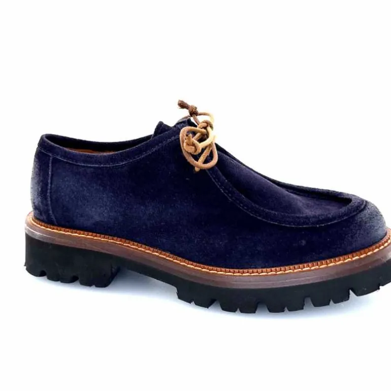 Ivoire0156 Derbies Ivoire 3225 Carrie Daim Bleu Marine Discount