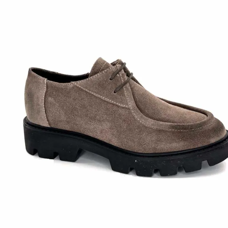 Ivoire0235a Derbies Ivoire 28181 Daim Gris GrisClair New