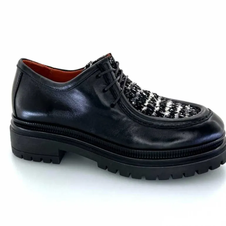 Mjus Derbies T60124 201 Cuir Noir Shop