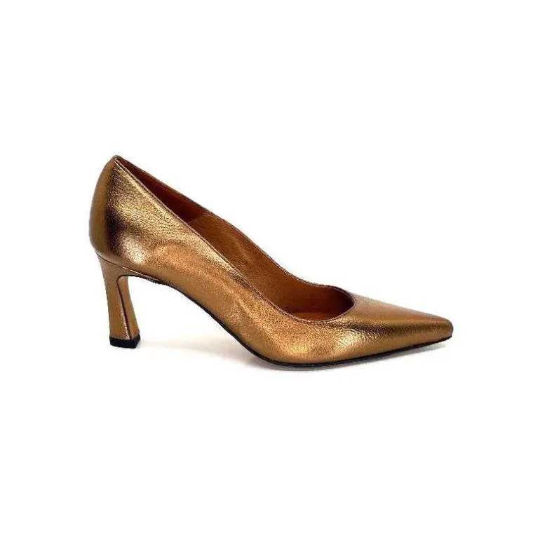 angel alarcon Escarpins A23548 Cuir Cobalto Bronze Discount