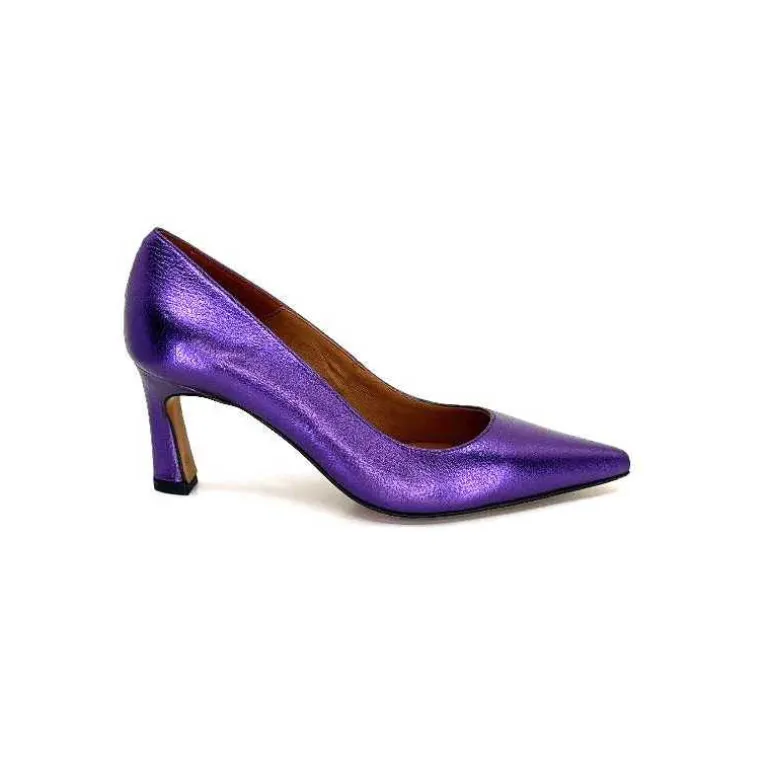 angel alarcon Escarpins A23548 Cuir Violet Outlet