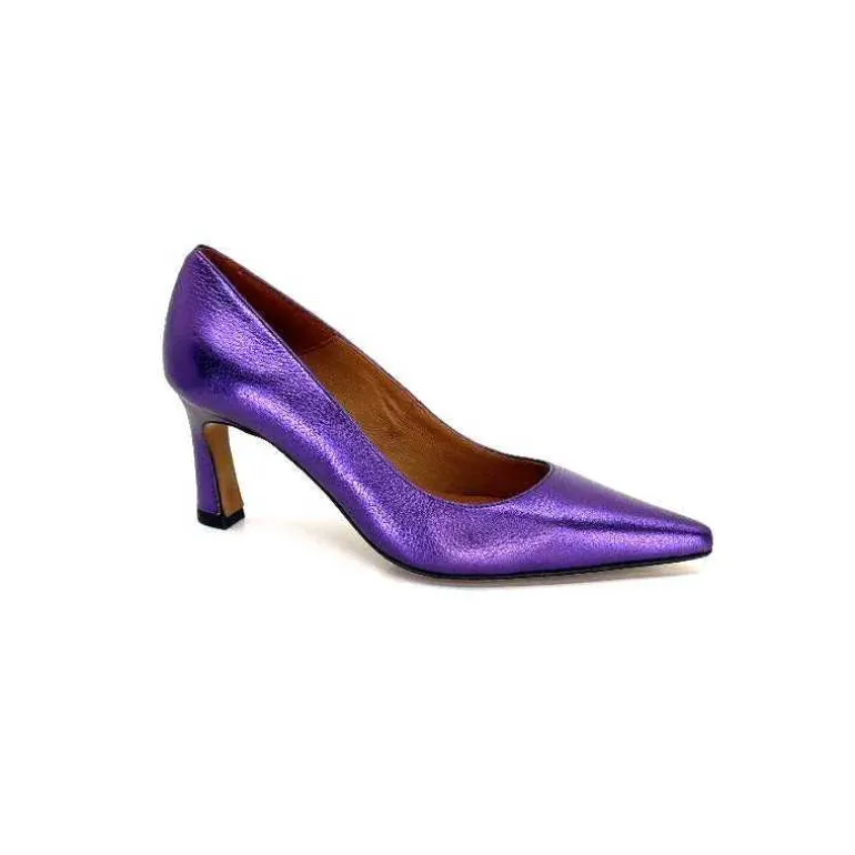 angel alarcon Escarpins A23548 Cuir Violet Outlet