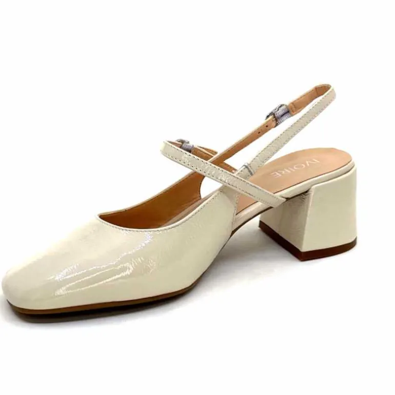 escarpins_bride_arrire_ivoire_a_cuir_vernis_crme_10.webp Ivoire0104a Escarpins Bride Arrière Ivoire A53097 Cuir Vernis Crème Flash Sale