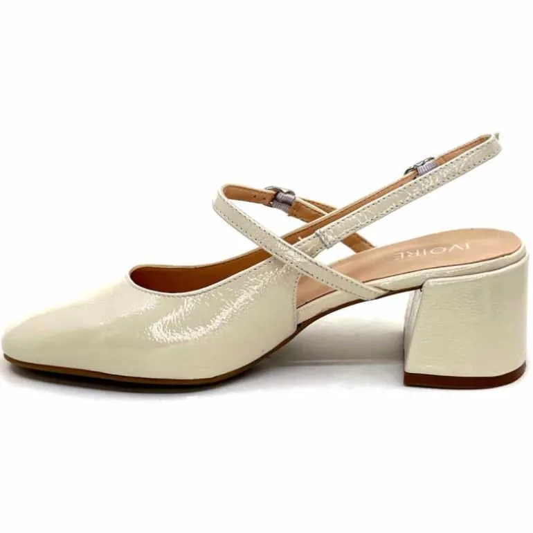 escarpins_bride_arrire_ivoire_a_cuir_vernis_crme_12.webp Ivoire0104a Escarpins Bride Arrière Ivoire A53097 Cuir Vernis Crème Flash Sale