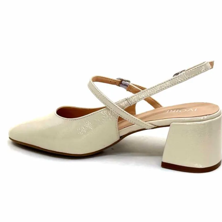 escarpins_bride_arrire_ivoire_a_cuir_vernis_crme_13.webp Ivoire0104a Escarpins Bride Arrière Ivoire A53097 Cuir Vernis Crème Flash Sale
