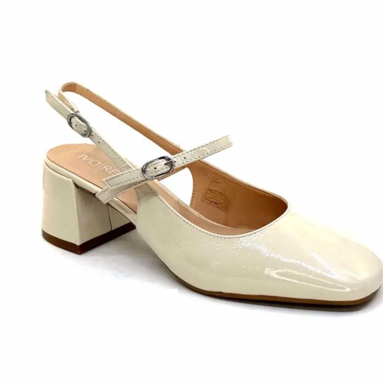 escarpins_bride_arrire_ivoire_a_cuir_vernis_crme_2.webp Ivoire0104a Escarpins Bride Arrière Ivoire A53097 Cuir Vernis Crème Flash Sale