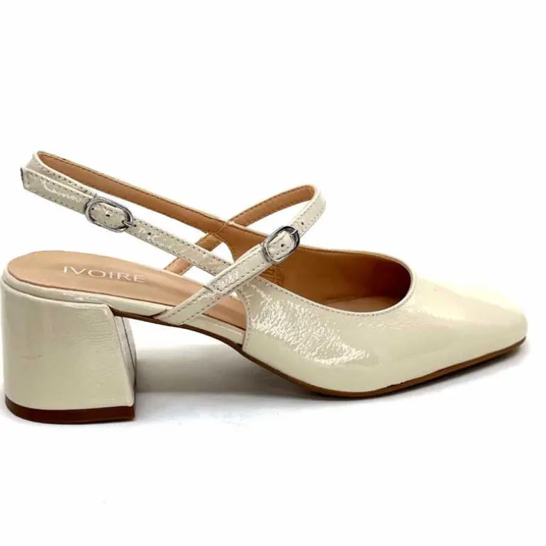 escarpins_bride_arrire_ivoire_a_cuir_vernis_crme_23.webp Ivoire0104a Escarpins Bride Arrière Ivoire A53097 Cuir Vernis Crème Flash Sale