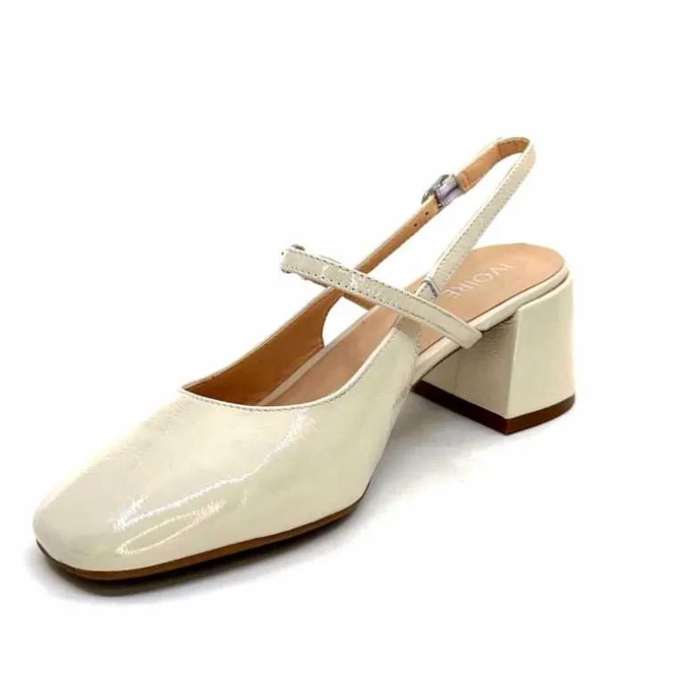 escarpins_bride_arrire_ivoire_a_cuir_vernis_crme_9.webp Ivoire0104a Escarpins Bride Arrière Ivoire A53097 Cuir Vernis Crème Flash Sale