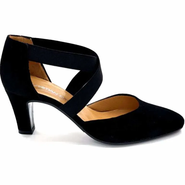 cristian daniel Escarpins 03484 Daim Noir New