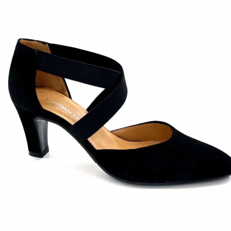 cristian daniel Escarpins 03484 Daim Noir New