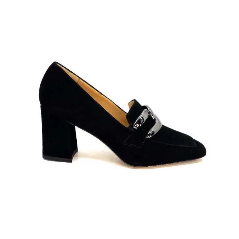 Ivoire0347b Escarpins Ivoire Ch658 Daim Noir Online