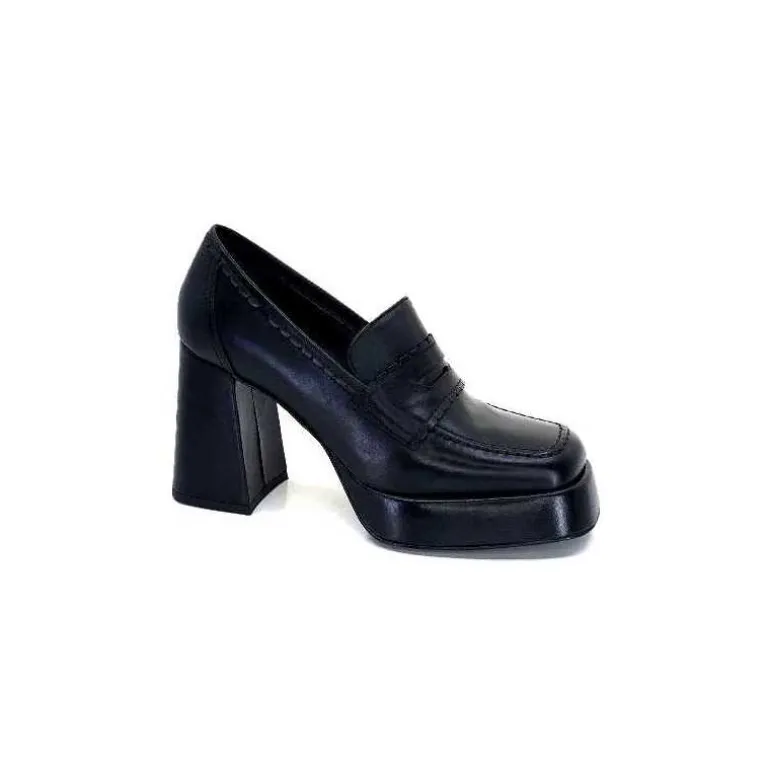 napoleoni Escarpins A9183 Cuir Noir Shop