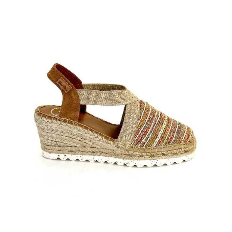Toni Pons Espadrilles Compensées Terra Cl Textile Multicolore Cheap