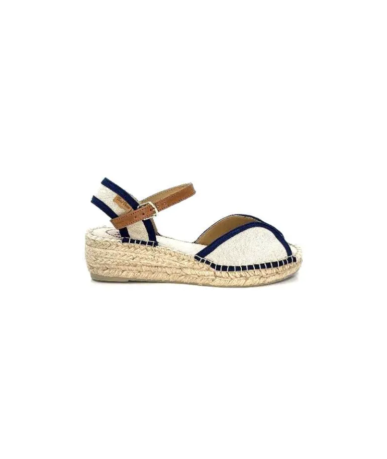 Toni Pons Espadrilles Bego Textile Ecru Marine Beige Hot