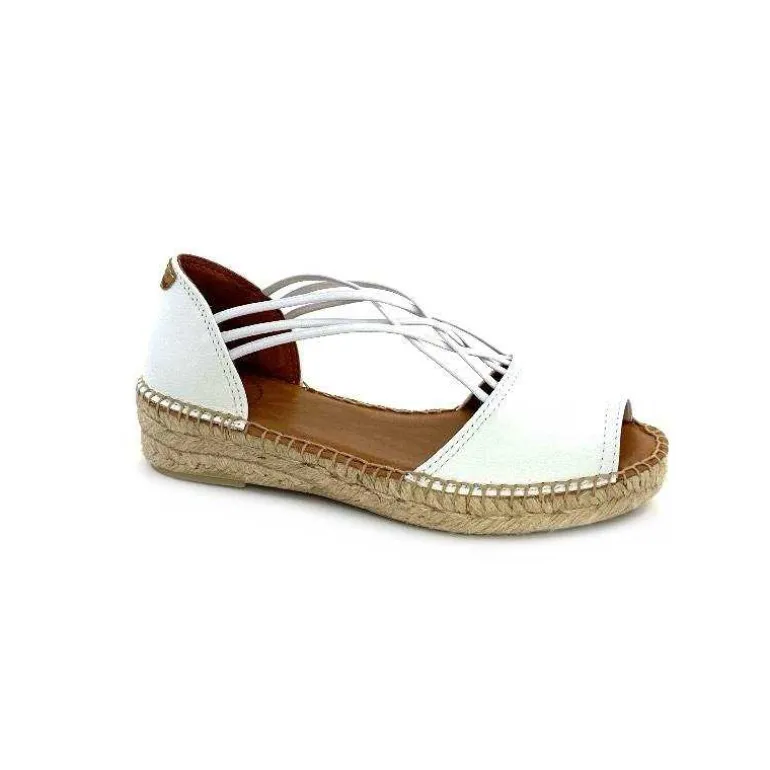 Toni Pons Espadrilles Ebre-P Cuir Blanc Store