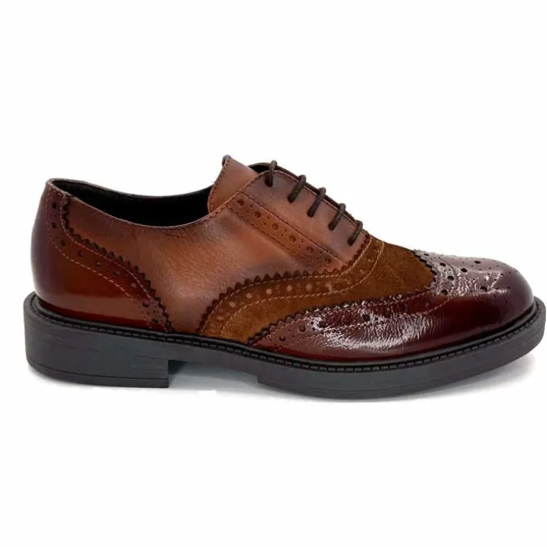 Ivoire0104a Lacets Richelieu Ivoire A54190 Cuir Marron Online