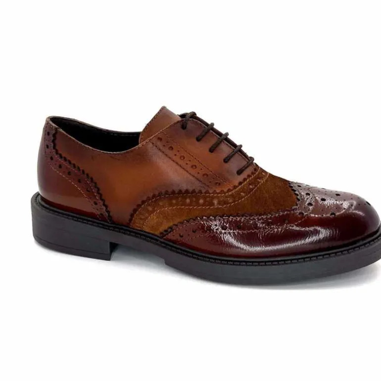 Ivoire0104a Lacets Richelieu Ivoire A54190 Cuir Marron Online