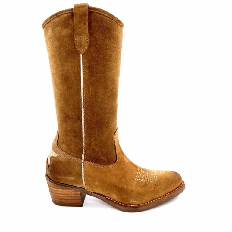 MKD Mi-Bottes Giany Daim Olio Tan Best Sale