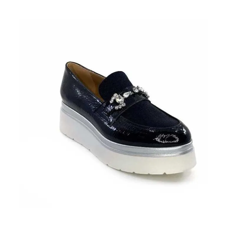 mocassins__plateforme_ivoire_c_vernis_bleu_3.webp Ivoire0130a Mocassins à Plateforme Ivoire 2C5154 Vernis Bleu Marine Cheap