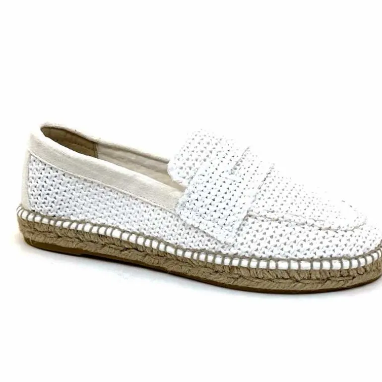 Gaimo Mocassins Zona Textile Blanc Clearance