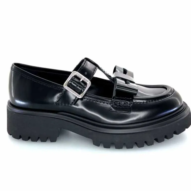 Guglielmo Rotta Mocassins Whiley Cuir Noir Outlet