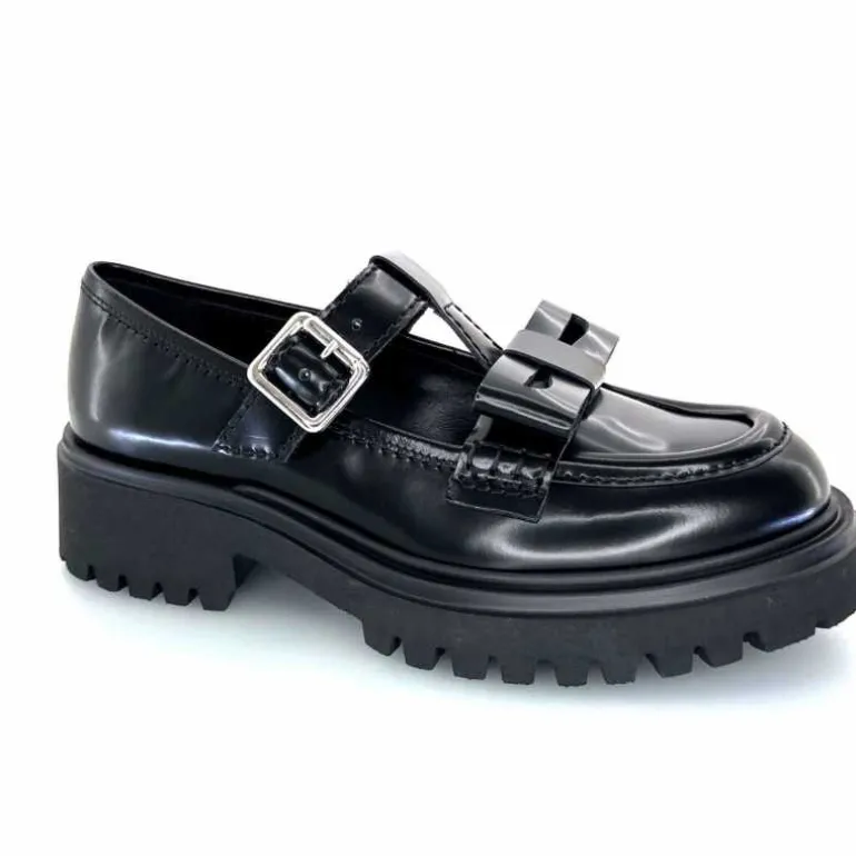 Guglielmo Rotta Mocassins Whiley Cuir Noir Outlet