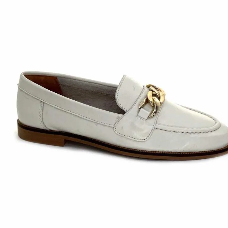 Ivoire0209b Mocassins Ivoire 12779 Cuir Beige Crème Flash Sale