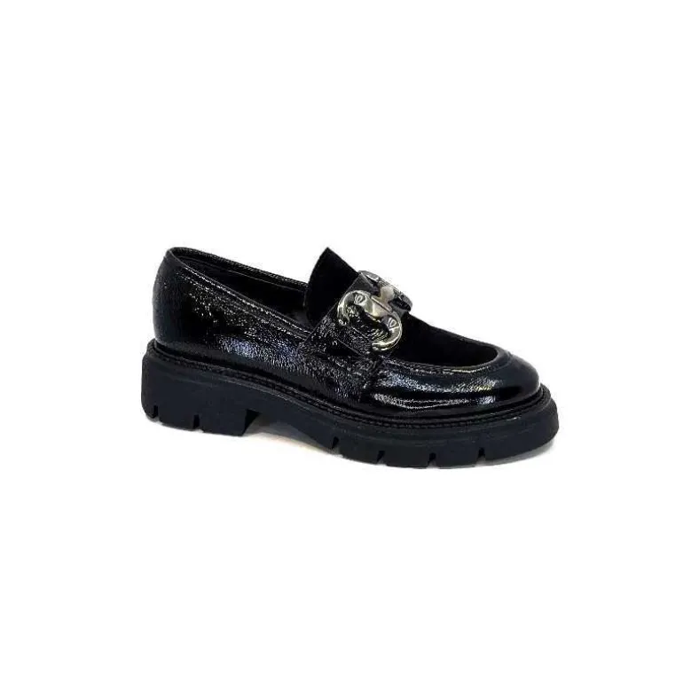 Ivoire0104a Mocassins Ivoire 52195 Cuir Daim Noir Hot