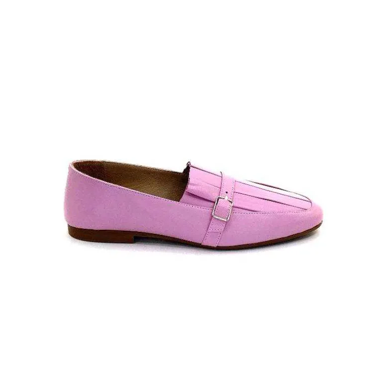 Ivoire-354 Mocassins Ivoire 150870 Cuir Rose Flash Sale