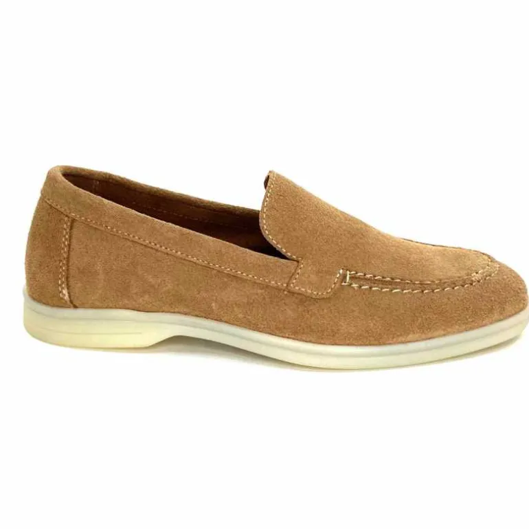 Ivoire0209b Mocassins Ivoire 12851 Daim Beige Clearance