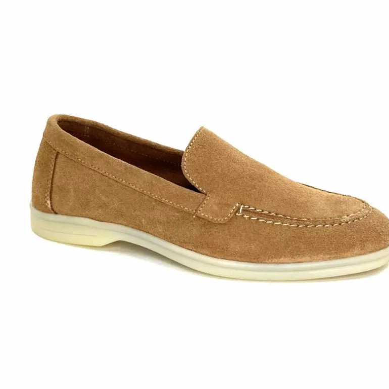 Ivoire0209b Mocassins Ivoire 12851 Daim Beige Clearance