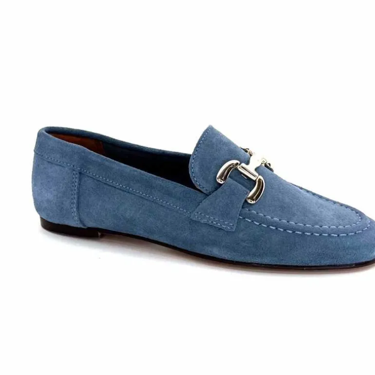 Ivoire0209b Mocassins Ivoire 12807 Daim Jeans Bleu Shop