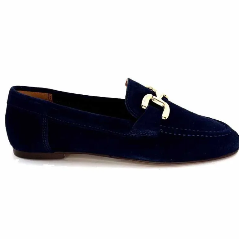 Ivoire0209b Mocassins Ivoire 12807 Daim Marine Cheap