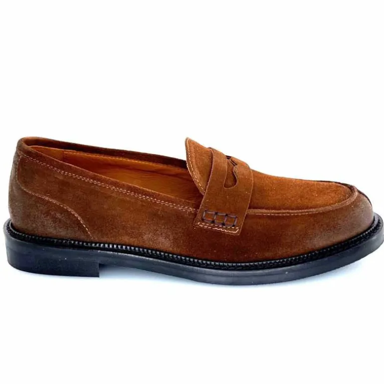 Ivoire0156 Mocassins Ivoire 9000 Daim Faggio Marron Hot