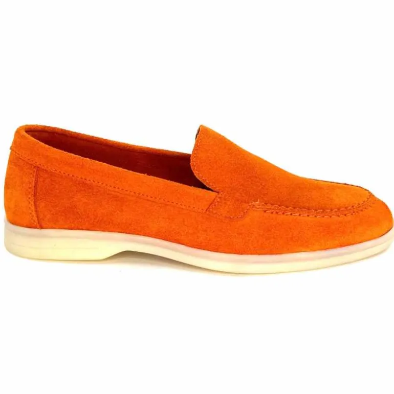 Ivoire0209b Mocassins Ivoire 12851 Daim Orange Best Sale