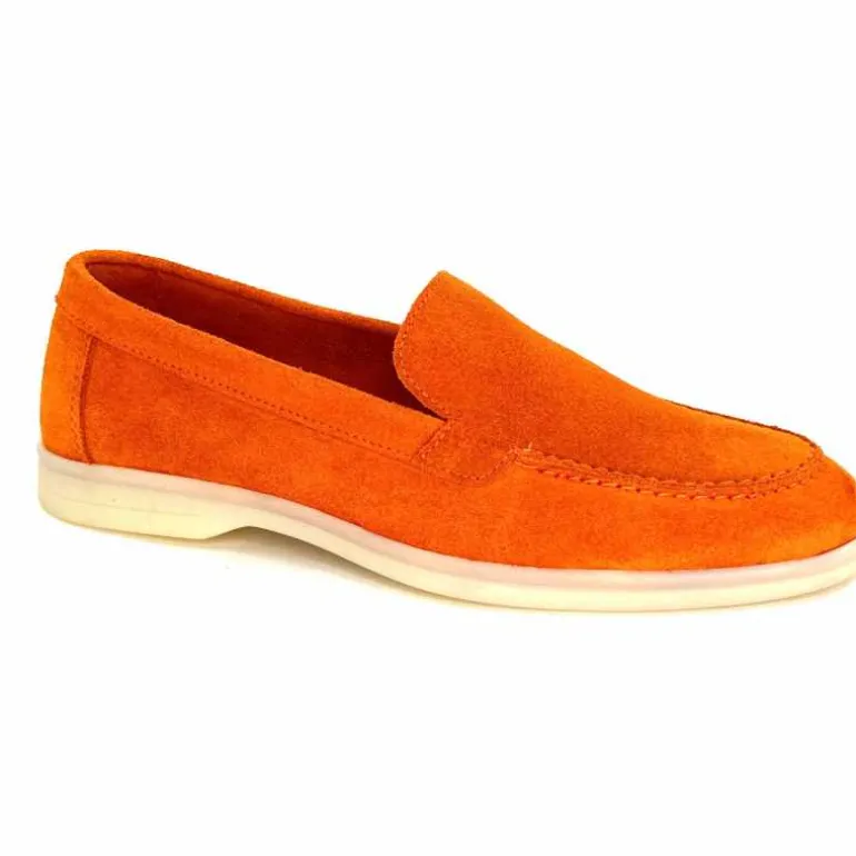 Ivoire0209b Mocassins Ivoire 12851 Daim Orange Best Sale
